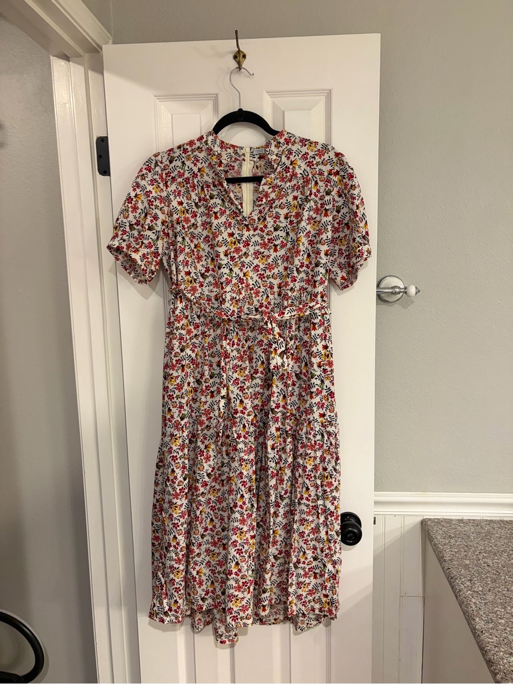 Hibiscus Linen Custom Floral Linen Dress Handmade Houston